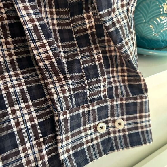 Forsyth of Canada Plaid Shirt Non Iron Button Down Long Sleeve Men's Size 2XL - Picture 6 of 16